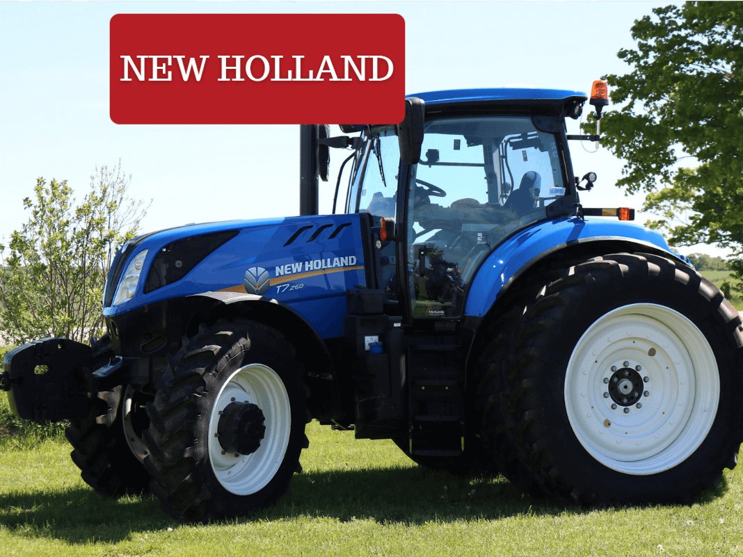 Blue Black Tractor with white wheels