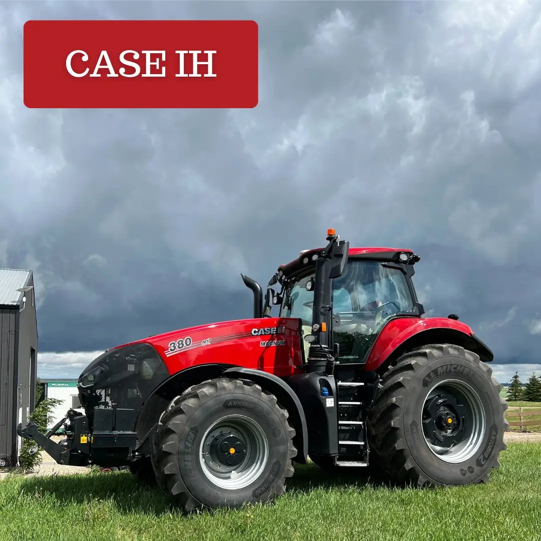 Red Black Case IH Tractor